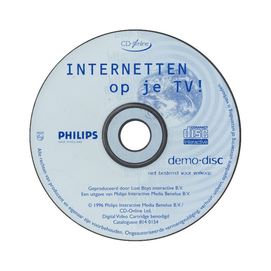 Philips CD-i / CDi-CD-Online Internetten op je TV! Demo-disc Tweedehands