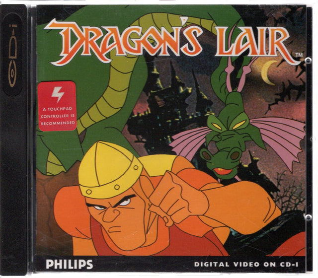 Philips CD-i Dragon's Lair, doos voorkant, tweedehands