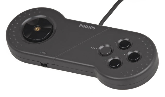 Philips CD-i touchpad controller 22ER9017, zwart, voorkant, tweedehands