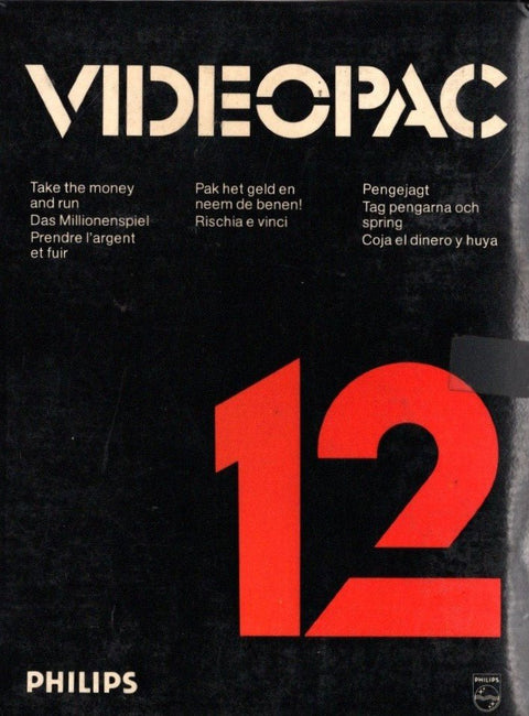 Philips Videopac-12 Take the Money and Run (In doos) Tweedehands