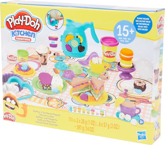 Play-Doh-Kitchen Creations - Koffie- en theekransjespeelset - 3+ Jaar (Nieuw)