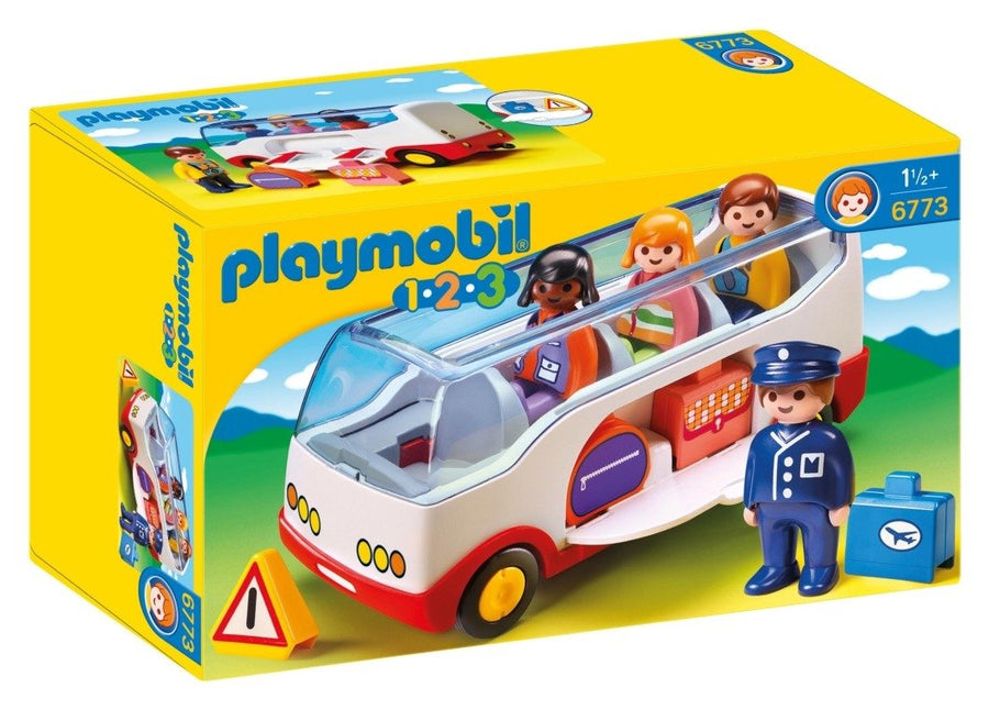 Playmobil-1.2.3 Airport Shuttle Bus - 6773 (Nieuw)