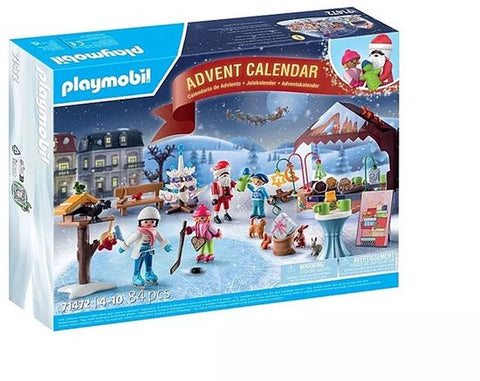 Playmobil-Adventskalender Kerst Uitstapje Naar De Kerstmarkt - 71472 (Nieuw)