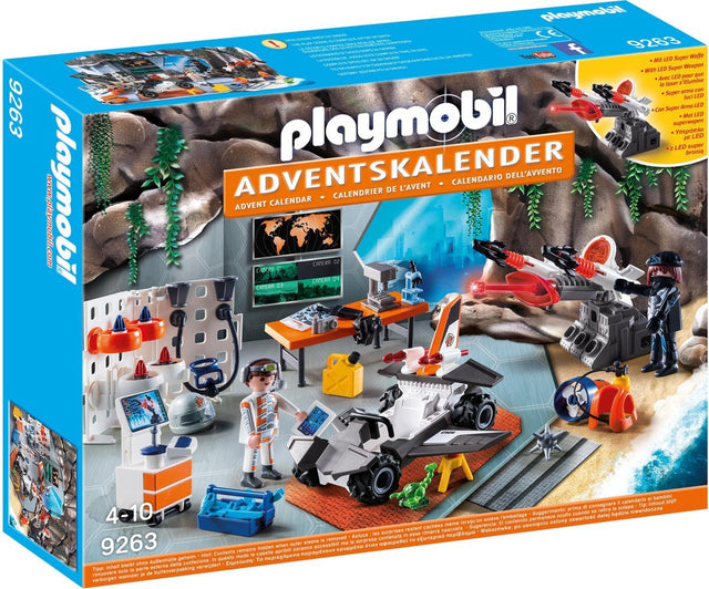 Playmobil Adventskalender Top Agents 9263, doos voorkant