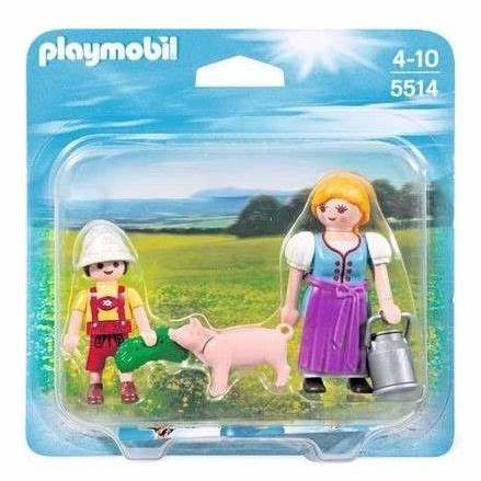 Playmobil-Boerin en jongen – 5514 (Nieuw)