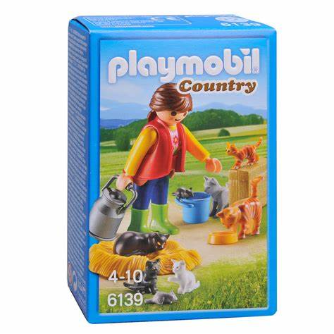 Playmobil-Bonte Kattenfamilie – 6139 (Nieuw)