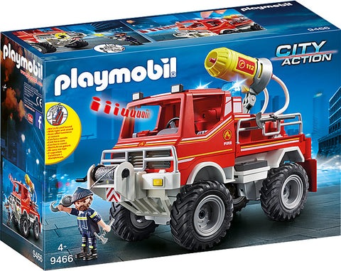 Playmobil-Brandweer Terreinwagen met Waterkanon – 9466 (Nieuw)