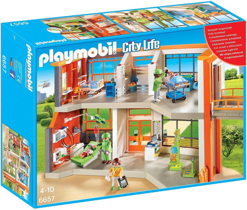 Playmobil-City Life Compleet Ingericht Kinderziekenhuis - 6657 (Nieuw)
