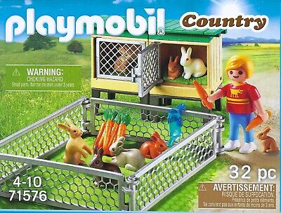 Playmobil-Country Konijnenhok met Buitenren – 71576 (Nieuw)