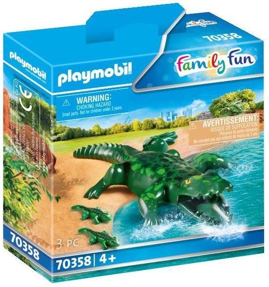 Playmobil Family Fun Alligator met Baby - 70358 (Nieuw)
