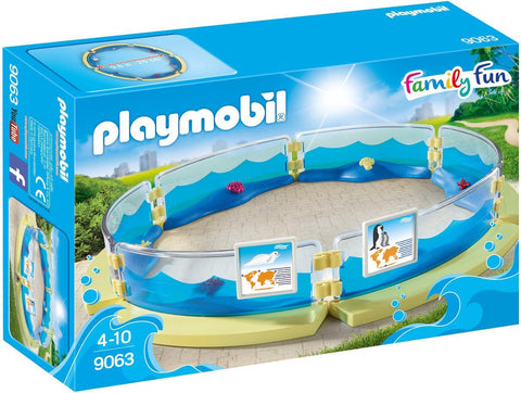 Playmobil-Family Fun Aquarium / Zoo Bassin voor Zeedieren – 9063 (Nieuw)