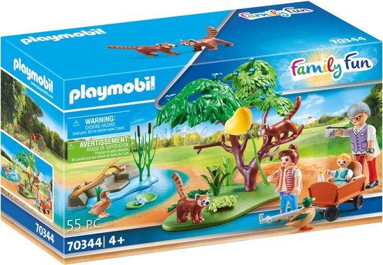 Playmobil Family Fun Rode Panda's in het Buitenverblijf - 70344 (Nieuw)