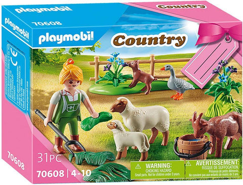 Playmobil-Gift Set Female Farmer with Animals – 70608 (Nieuw)