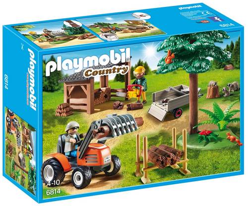 Playmobil-Houthakkers met Tractor - 6814 (Nieuw)