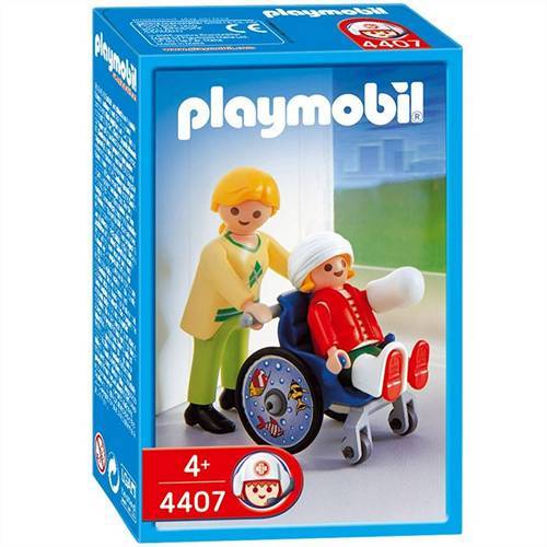 Playmobil-Kind met Rolstoel – 4407 (Nieuw)
