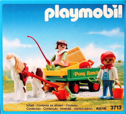 Playmobil-Kinder Pony Koets - 3713 (Nieuw)