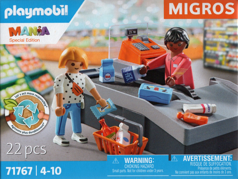 Playmobil-Migros Kassa met Boodschappen – 71767 (Nieuw)