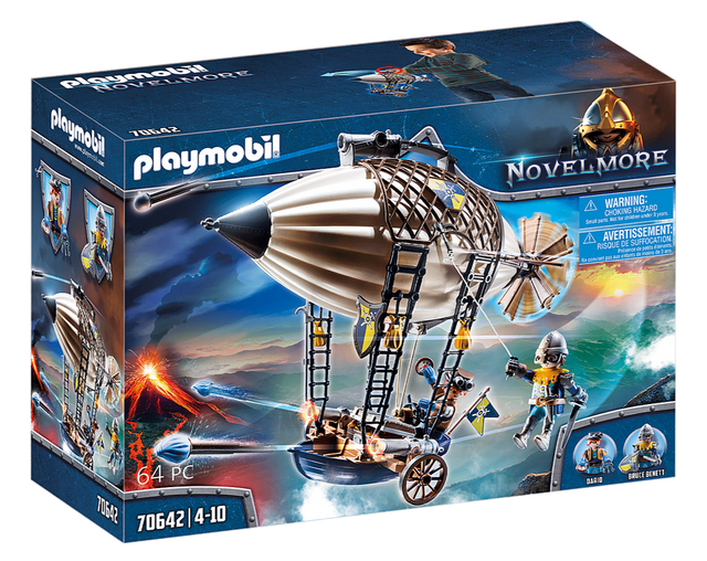 Playmobil Novelmore Dario's Zeppelin 70642, doos voorkant