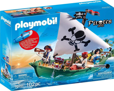 Playmobil-Pirates Pirate Ship met Onderwater Motor – 70151 (Nieuw)