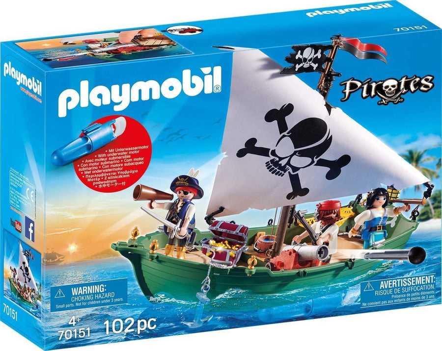 Playmobil-Pirates Pirate Ship met Onderwater Motor – 70151 (Nieuw)