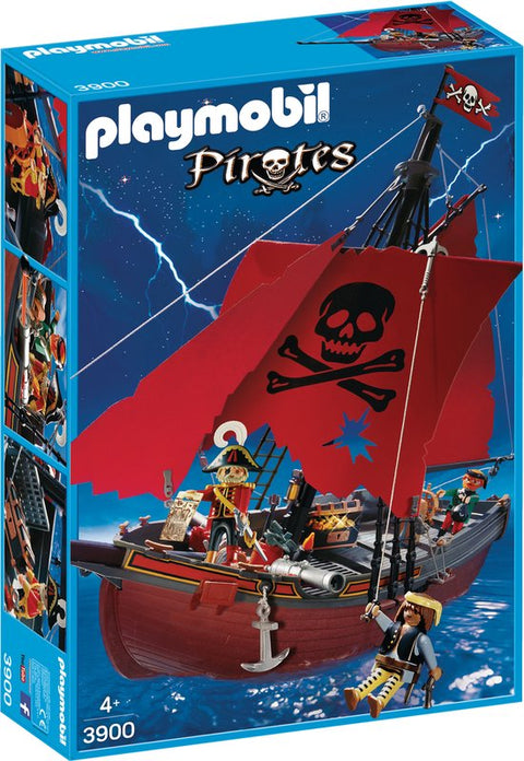 Playmobil-Pirates Rode Piratenschip - 3900 (Nieuw)