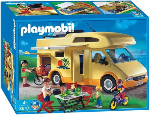 Playmobil-Playmobil Familie Kampeerwagen - 3647 (Nieuw)