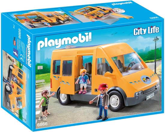 Playmobil-Playmobil Schoolbusje - 6866 (Nieuw)