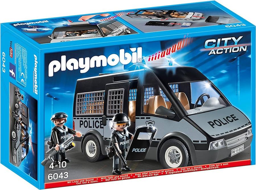Playmobil-Politiebusje met Licht en Geluid - 6043 (Nieuw)
