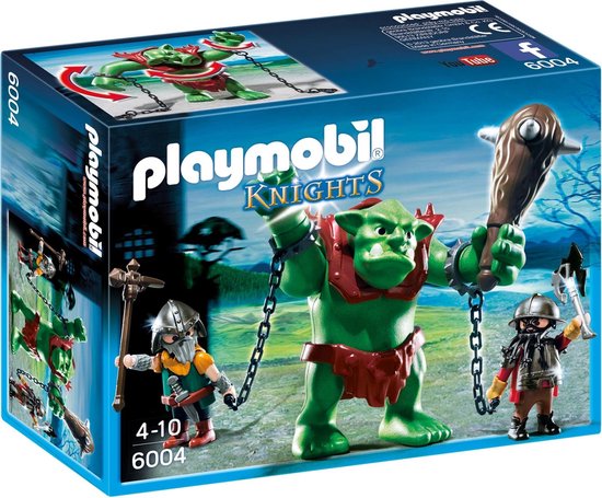Playmobil-Reuzentrol met Dwergsoldaten - 6004 (Nieuw in zwaar beschadigde doos)-tweedehands