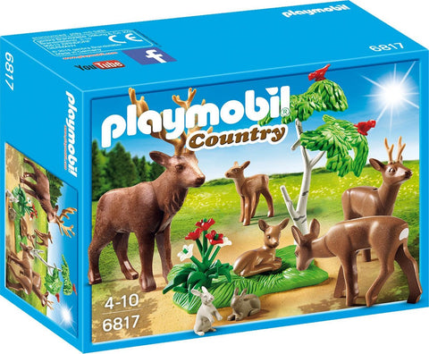 Playmobil-Stag with Deer Family – 6817 (Nieuw)