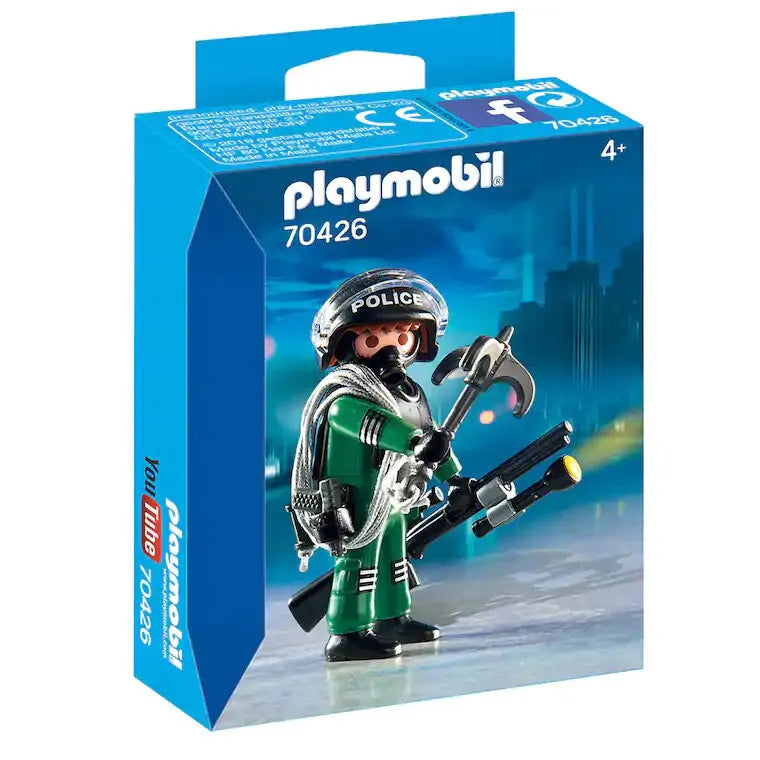 Playmobil-SWAT Politie Agent Minifigure - 70426 (Nieuw)