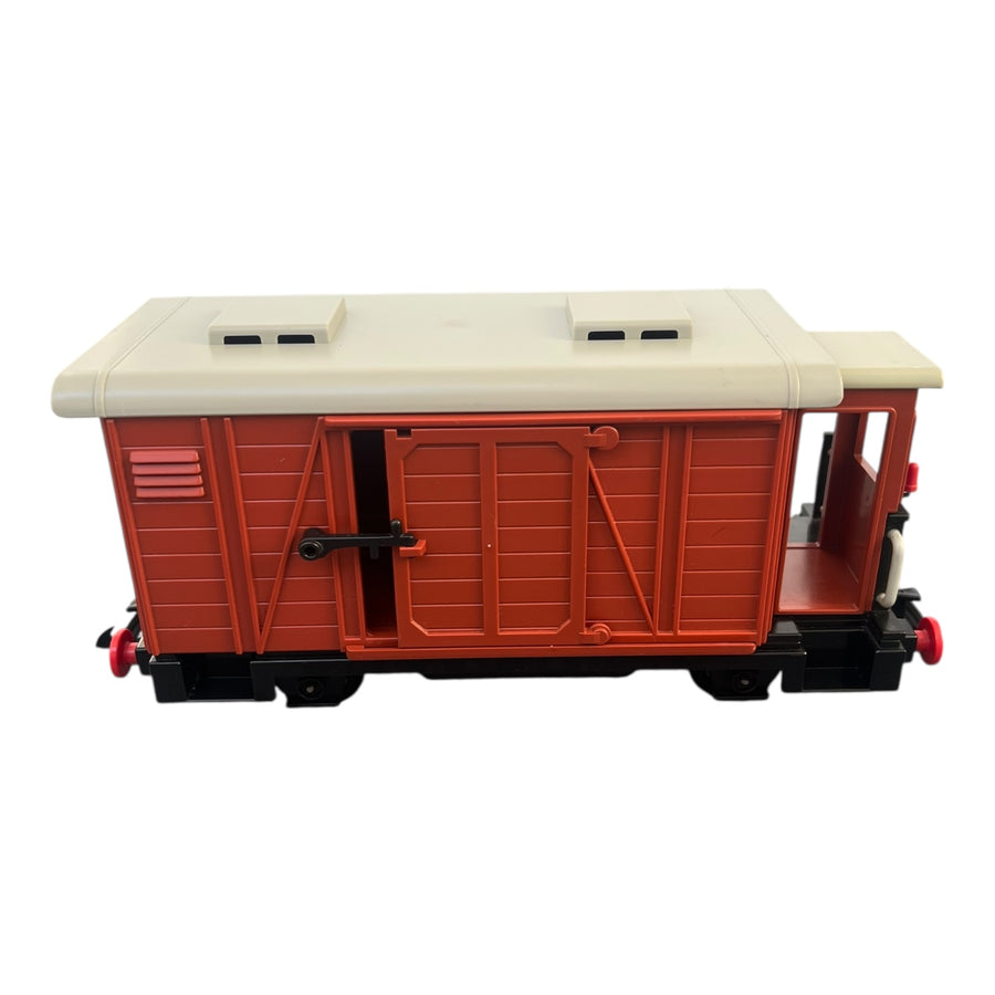 Playmobil-Trein Goederen Wagon - Bruin met Dak (4111) Tweedehands