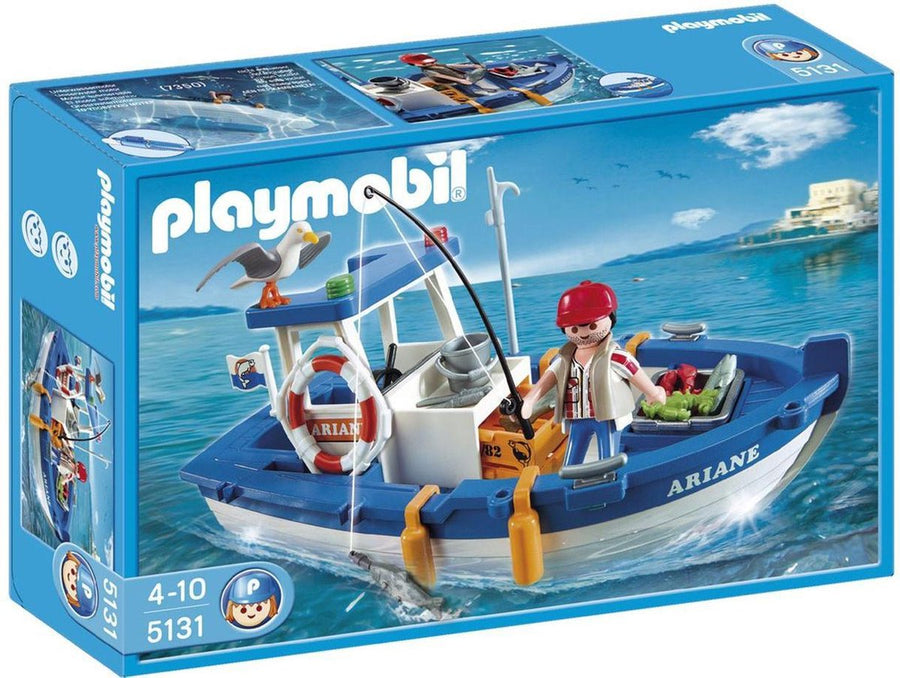 Playmobil-Visser met boot - 5131 (Nieuw)