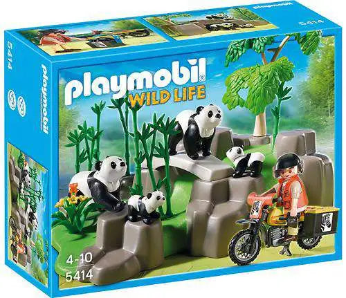 Playmobil 5414 Wild Life Pandafamilie in Bamboebos, doos voorkant