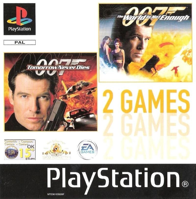Playstation 1-007: The World is Not Enough & Tomorrow Never Dies (2 Games) Tweedehands
