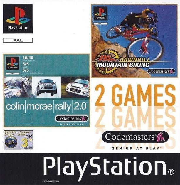 Playstation 1-Colin Rally 2.0 & Downhill Mountain Biking Tweedehands