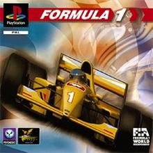 PlayStation 1 Formula 1 van Psygnosis, PAL-hoes met gele Formule 1-auto nummer 1, tweedehands