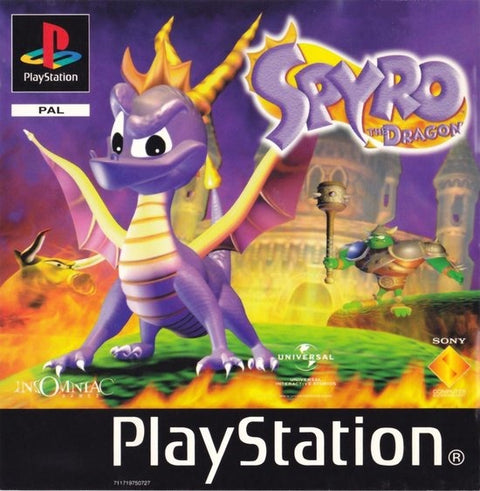 PlayStation 1 Spyro the Dragon, PAL-hoes met paarse draak Spyro, tweedehands
