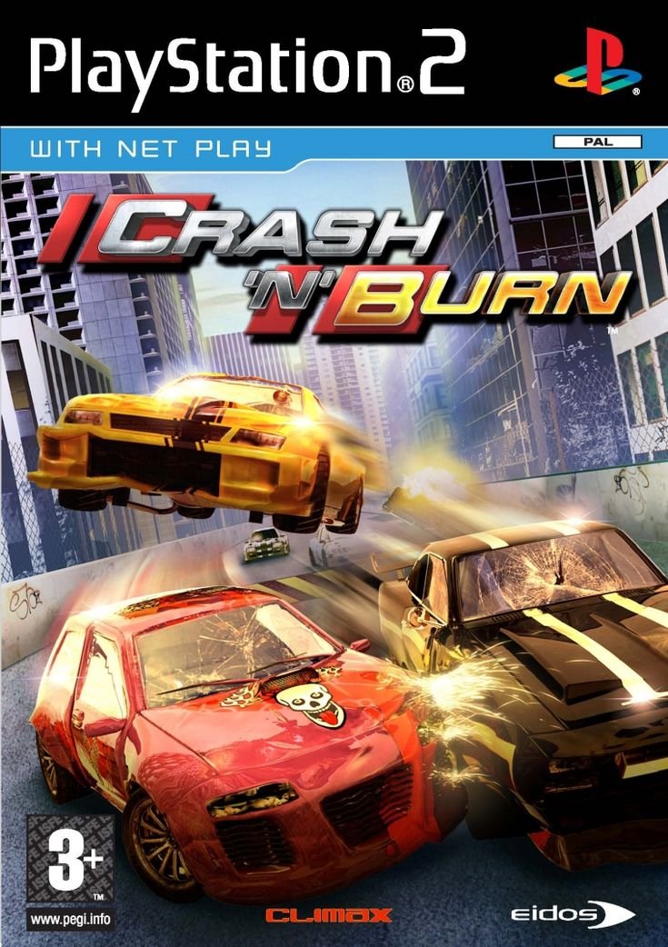 Playstation 2-Crash 'N Burn Tweedehands