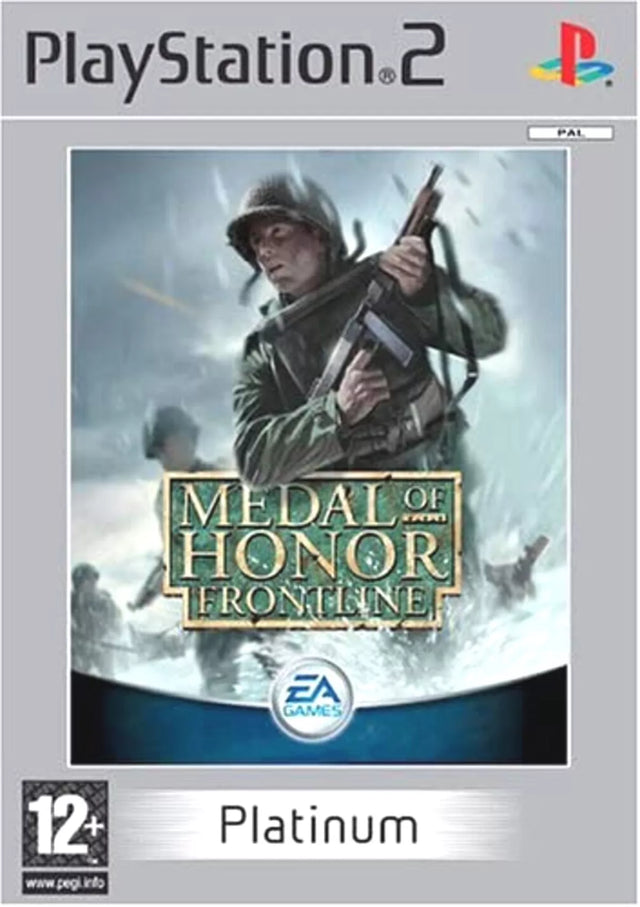 PlayStation 2 Medal of Honor Frontline, doos voorkant van de Platinum-uitgave