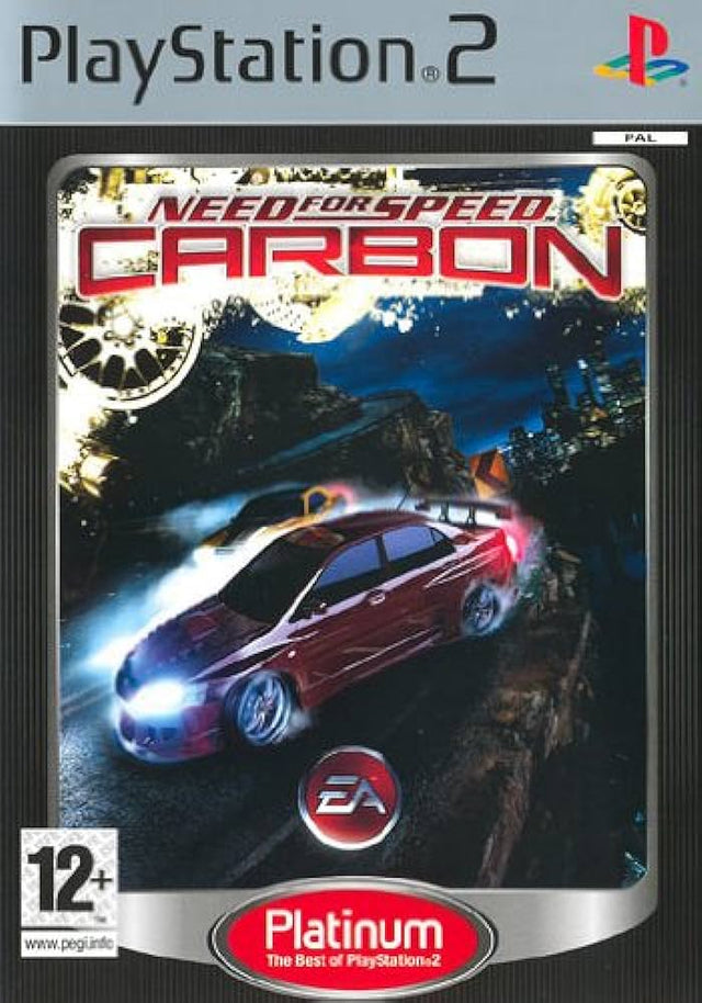 PlayStation 2 Need for Speed Carbon, Platinum-uitgave, doos voorkant