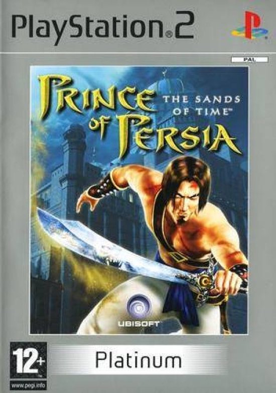 PlayStation 2 Prince of Persia The Sands of Time, doos voorkant, Platinum-uitgave