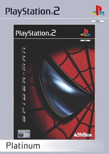 PlayStation 2 Spider-Man, doos voorkant van de Platinum-uitgave