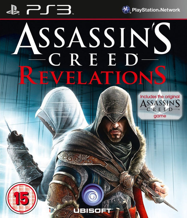 PlayStation 3 Assassin's Creed Revelations, doos voorkant, Britse BBFC-uitgave, tweedehands