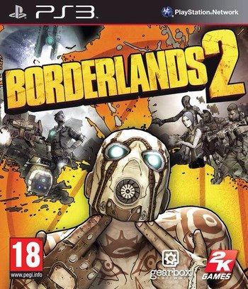 PlayStation 3 Borderlands 2, doos voorkant, tweedehands