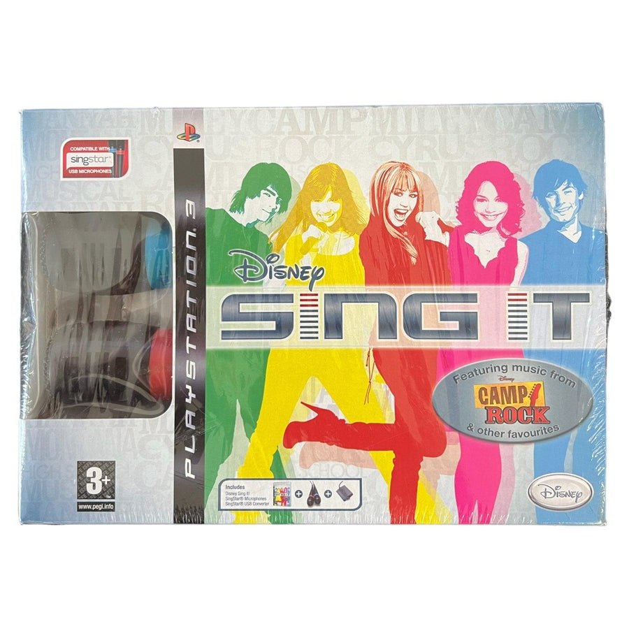 Playstation 3 Disney Sing It! + Bedrade SingStar Microfoons + USB Converter (Nieuw)