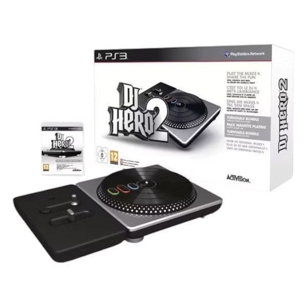 Playstation 3-DJ Hero 2 + Draaitafel (In doos) Tweedehands