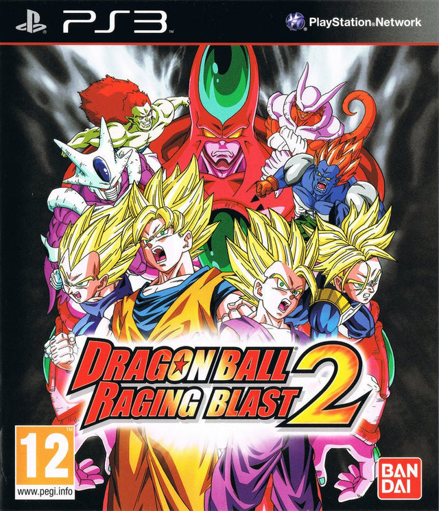 PlayStation 3 Dragon Ball Raging Blast 2, doos voorkant, tweedehands
