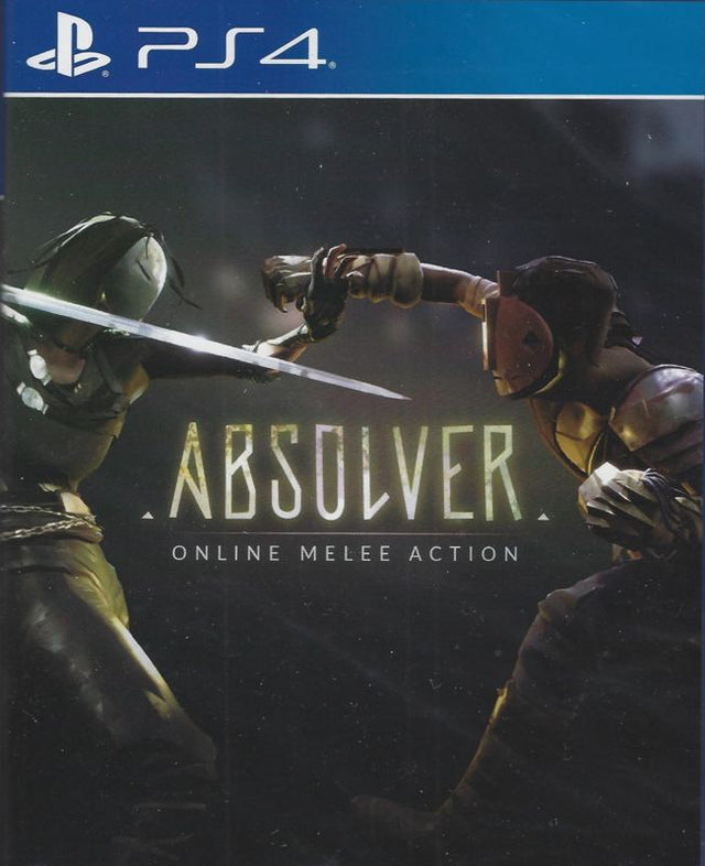 PlayStation 4 Absolver, doos voorkant met twee gemaskerde vechters met zwaarden
