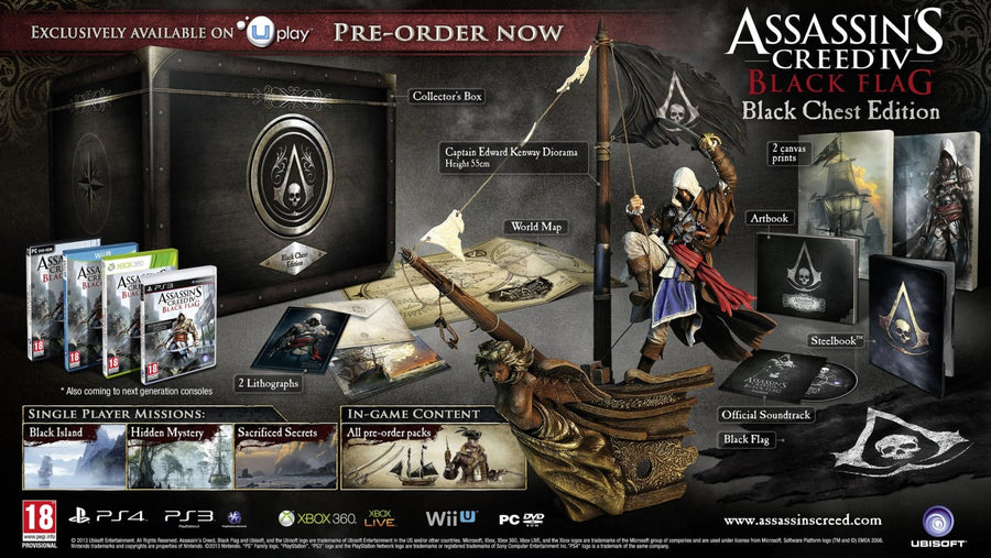 Playstation 4-Assassin's Creed IV: Black Flag [Black Chest Edition] Tweedehands